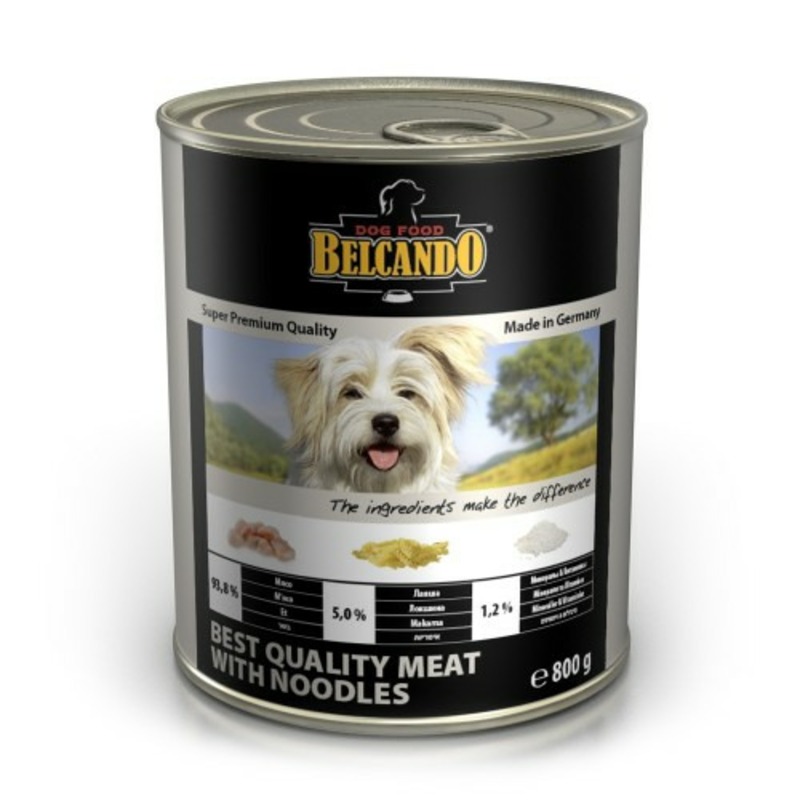 Консервы для собак Belcando Super Premium с отборным мясом и лапшой belcando belcando junior lamb