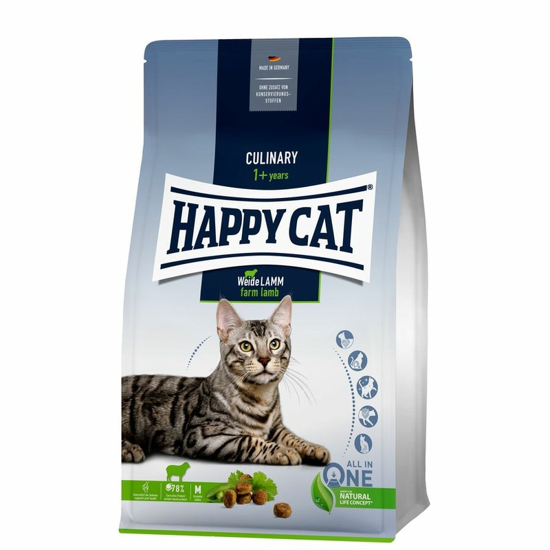 Happy Cat Culinary полнорационный сухой корм для кошек, с пастбищным ягненком