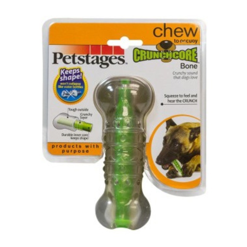 Petstages игрушка для собак \Хрустящая косточка\ резиновая средняя игрушка для собак petstages хрустящая косточка 12 см