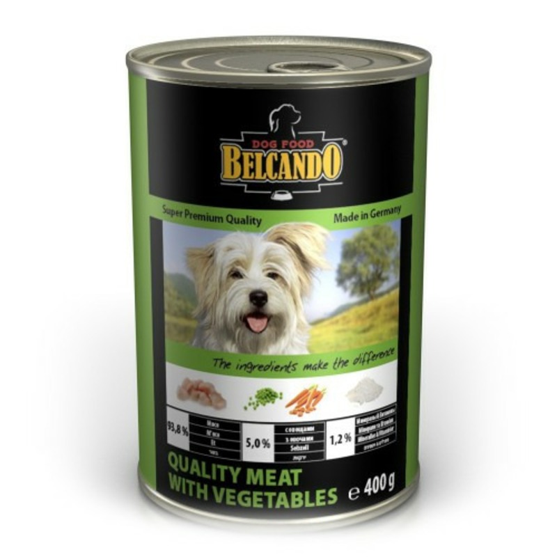 Консервы для собак Belcando Super Premium с отборным мясом и овощами - 400 г belcando belcando junior lamb