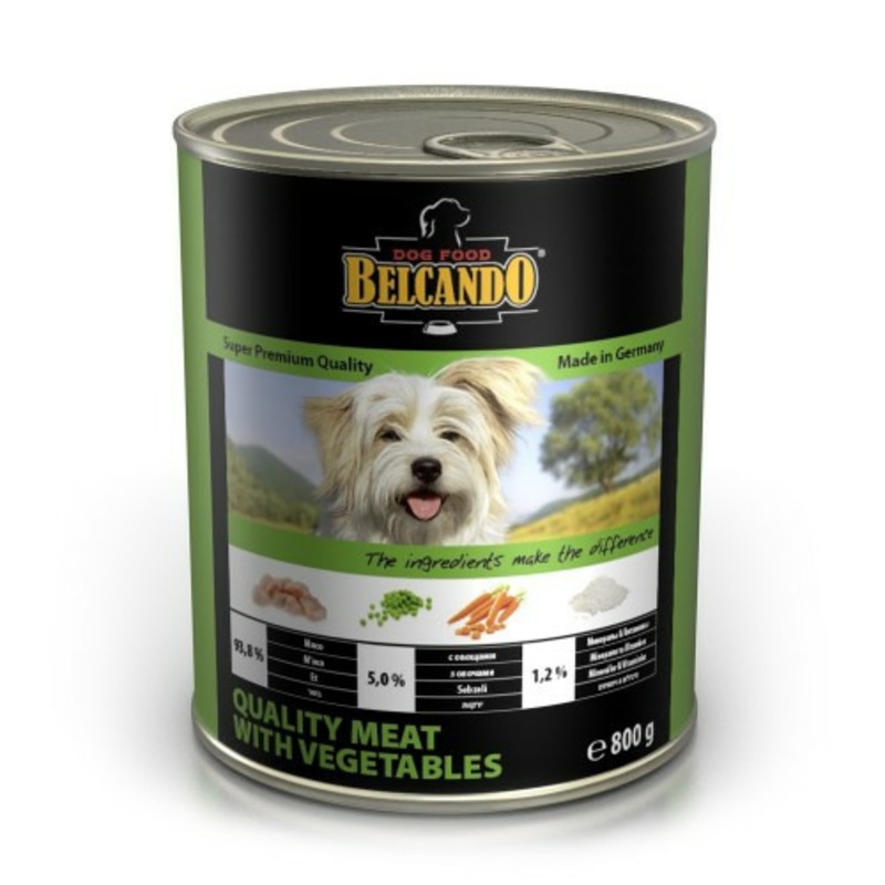 Консервы для собак Belcando Super Premium с отборным мясом и овощами belcando belcando junior lamb