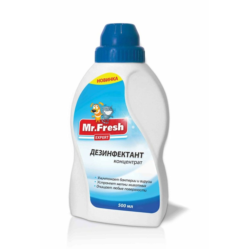 Mr. Fresh Дезинфектант 500 мл дезинфектант для животных хемилайн лайна для дезинфекции и уборки помещений 1л