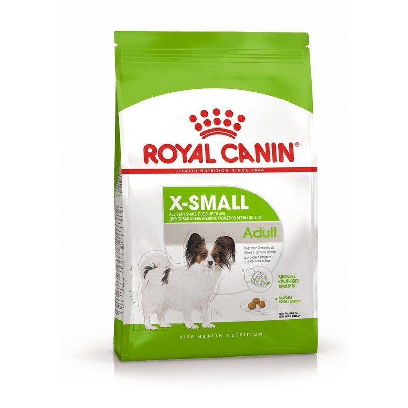 Royal Canin X-Small Adult полнорационный сухой корм для взрослых собак миниатюрных пород с 10 месяцев до 8 лет royal canin x small adult полнорационный сухой корм для взрослых собак миниатюрных пород с 10 месяцев до 8 лет 500 г