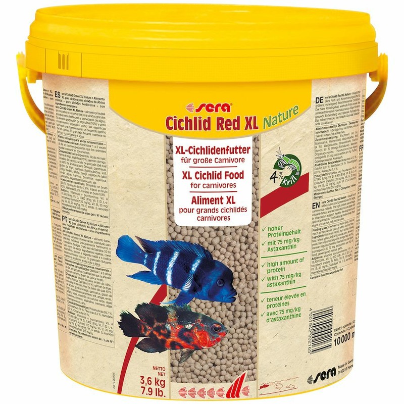 Sera Cichlid Red XL Корм для цихлид крупных размеров корм для рыб sera cichlid sticks 1 л 210 г