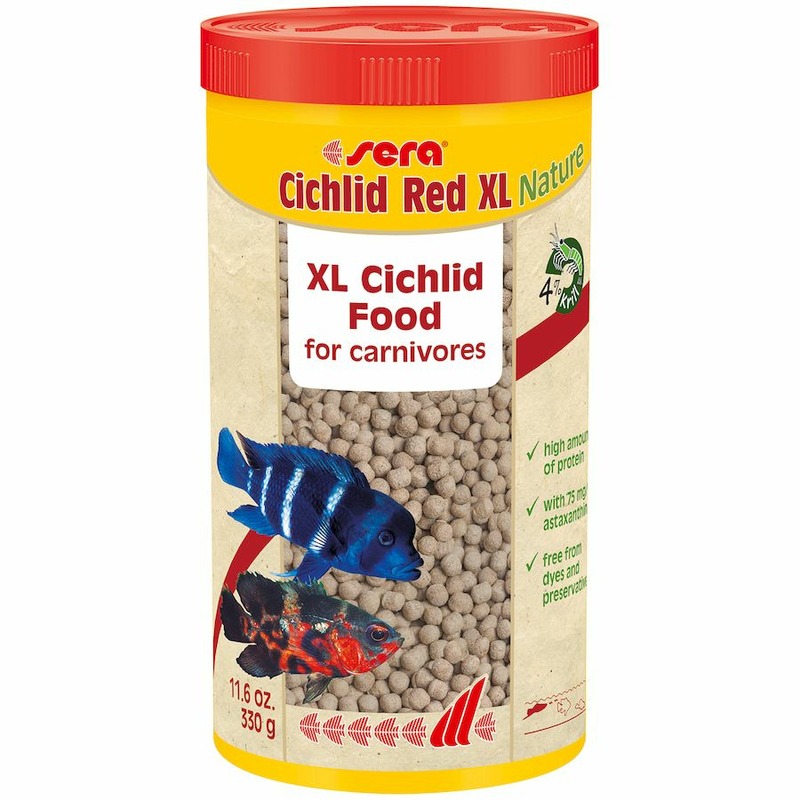 Sera Cichlid Red XL Корм для цихлид крупных размеров - 1000 мл корм для рыб sera cichlid sticks 1 л 210 г