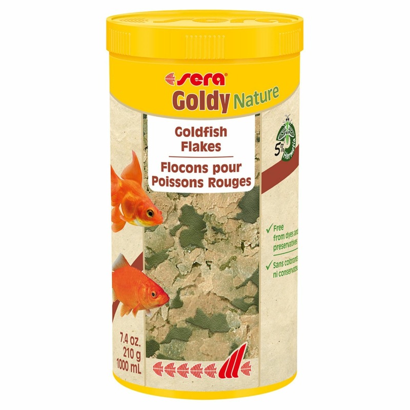 Корм Sera Goldy Nature для золотых рыб в хлопьях - 1000 мл, 210 г