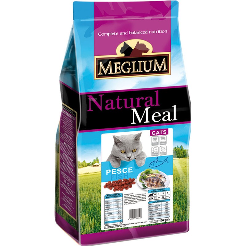 Сухой корм Meglium Adult для взрослых кошек с чувствительным пищеварением с рыбой корм для кошек meglium adult курица индейка 3 кг