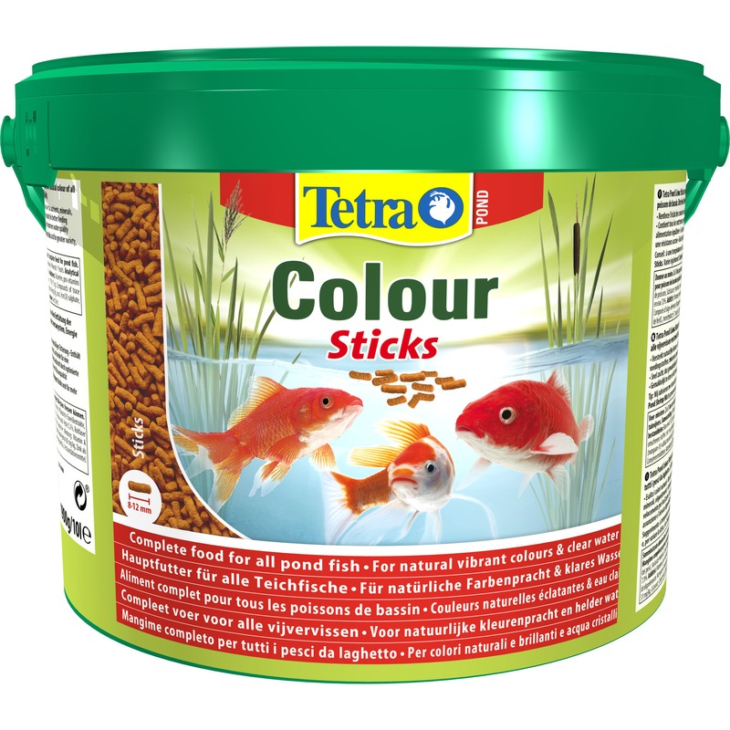 Корм Tetra Pond Color Sticks для прудовых рыб палочки для окраски сухой корм tetra pond variety sticks 4 л 600 г