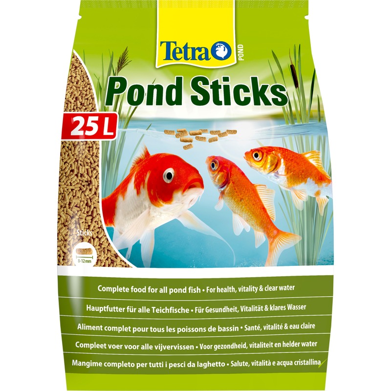 Корм Tetra Pond Sticks для прудовых рыб в палочках - 25 л корм для рыб tetra pond sticks 4 663 кг