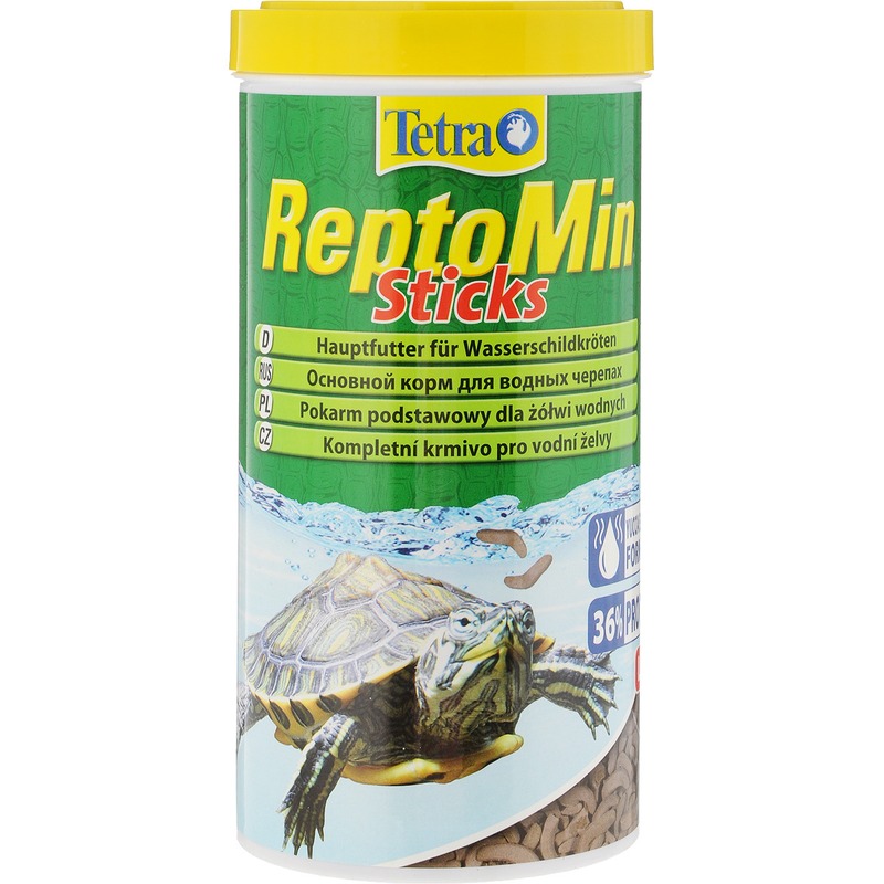 tetra reptomin junior корм в виде палочек для молодых водных черепах 100 мл Корм Tetra ReptoMin для водных черепах в виде палочек - 100 мл