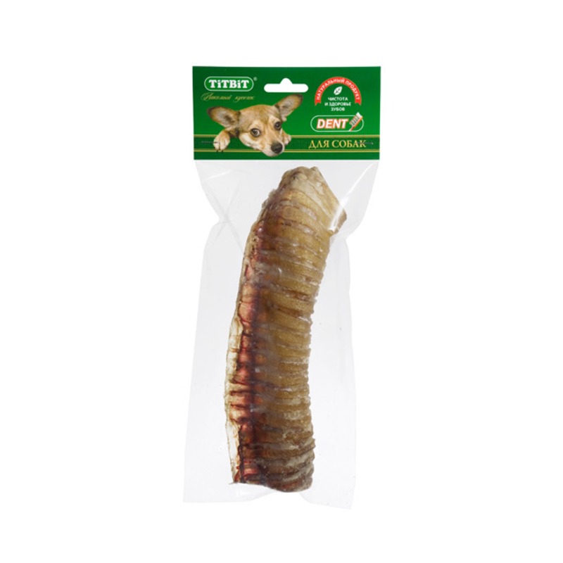 Titbit трахея говяжья - мягкая упаковка - 60 г лакомство для собак triol трахея говяжья мини колечки 35 г