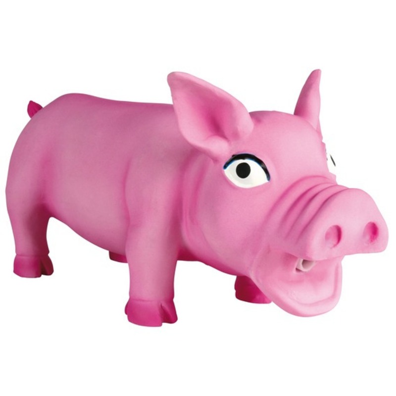 Trixie Игрушка Свинка 23 см, хрюкающая, латекс игрушка свинка латекс 23 см пищащая